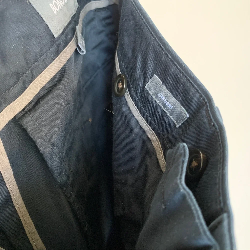 Bonobos Navy Blue Straight Monday Slacks Size 32x32‎